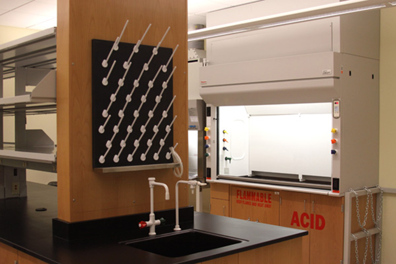 Henry Bellmon Research Center Laboratory Washing and Fume Hood